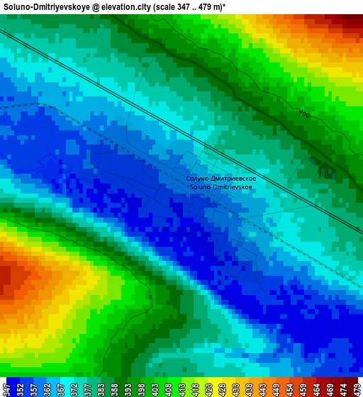 Soluno-Dmitriyevskoye elevation map