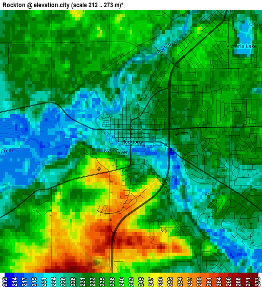 Rockton elevation map