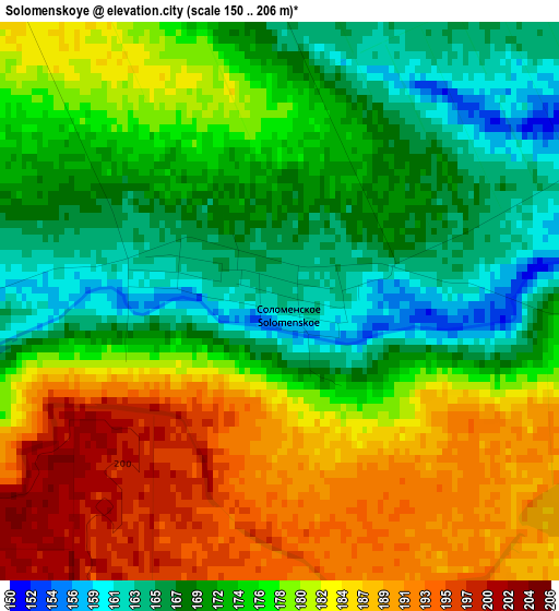 Solomenskoye elevation map