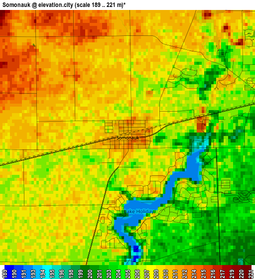 Somonauk elevation map