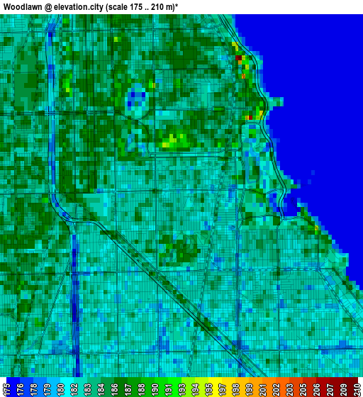 Woodlawn elevation map