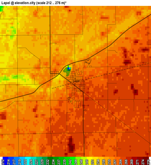 Lapel elevation map