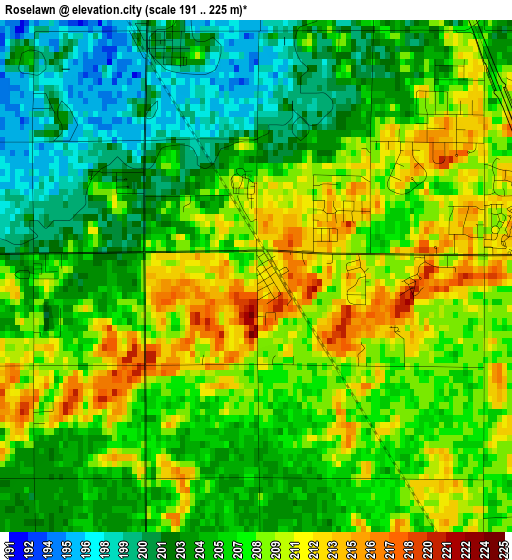 Roselawn elevation map