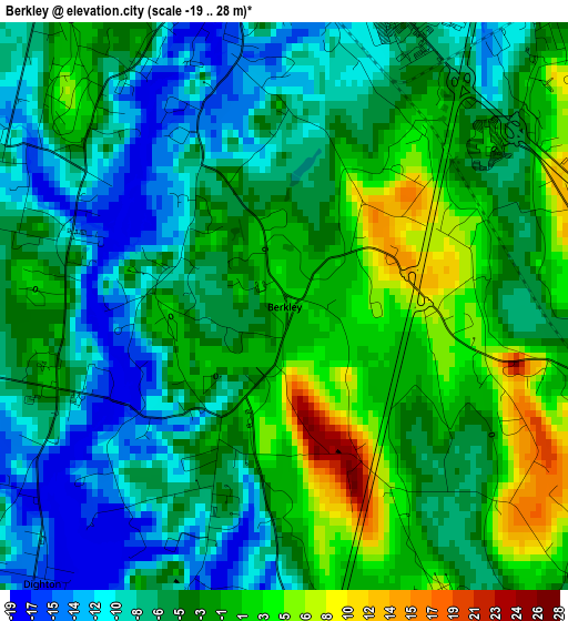 Berkley elevation map