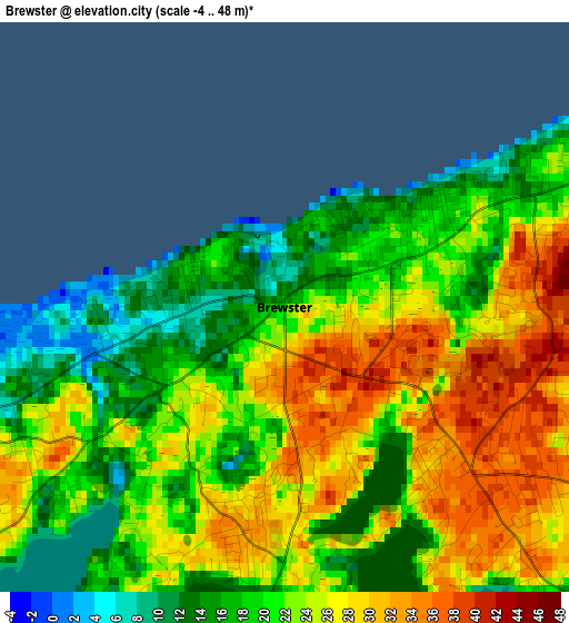 Brewster elevation map