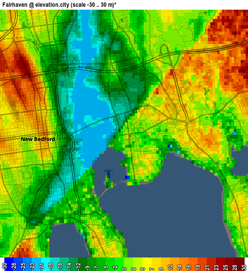 Fairhaven elevation map