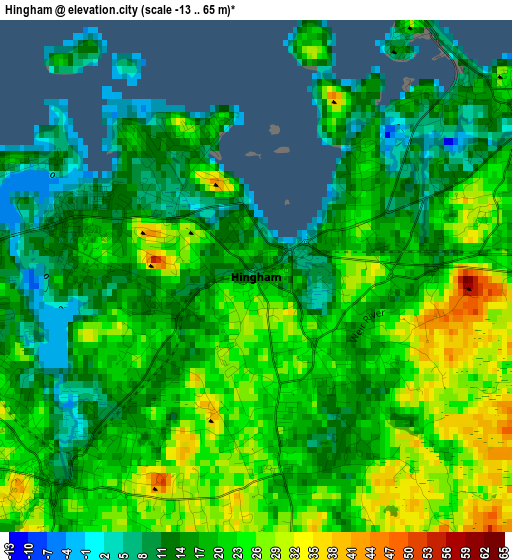 Hingham elevation map