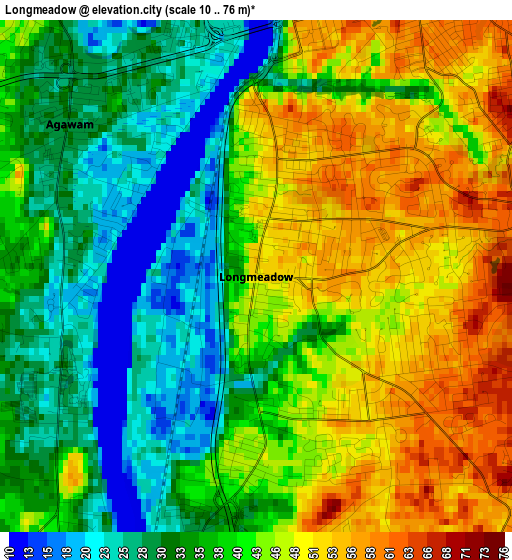 Longmeadow elevation map