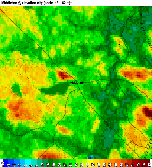 Middleton elevation map