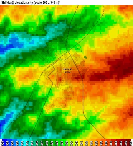 Shil’da elevation map