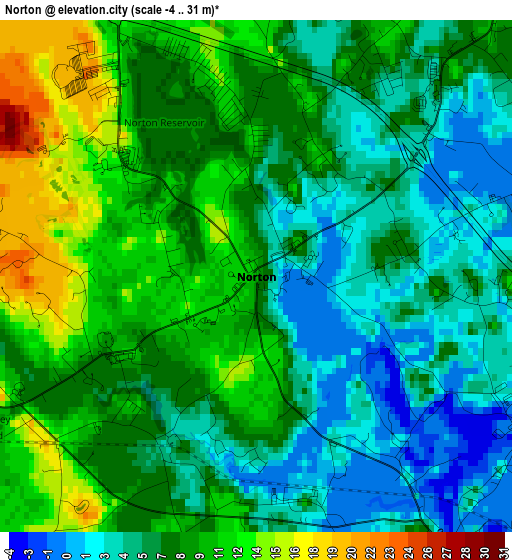 Norton elevation map