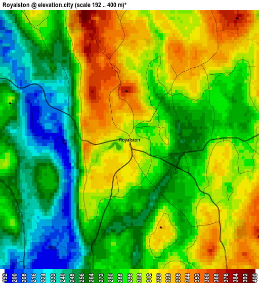 Royalston elevation map