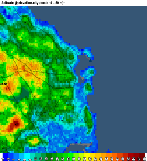 Scituate elevation map