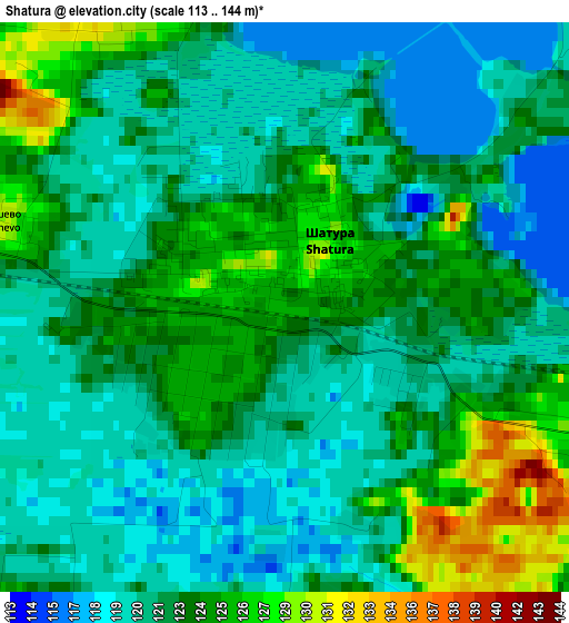 Shatura elevation map