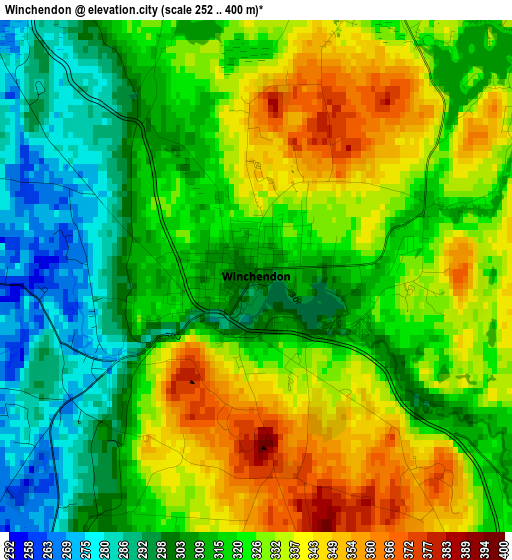 Winchendon elevation map