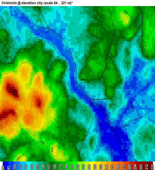 Chisholm elevation map