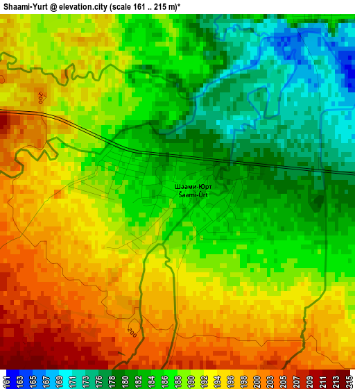 Shaami-Yurt elevation map