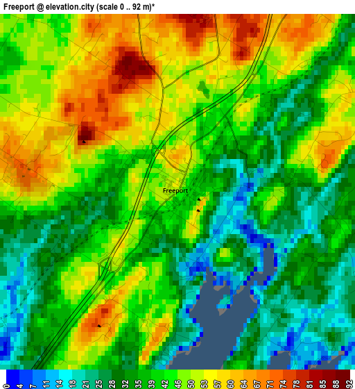 Freeport elevation map