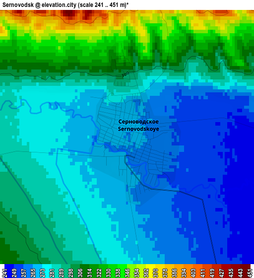 Sernovodsk elevation map