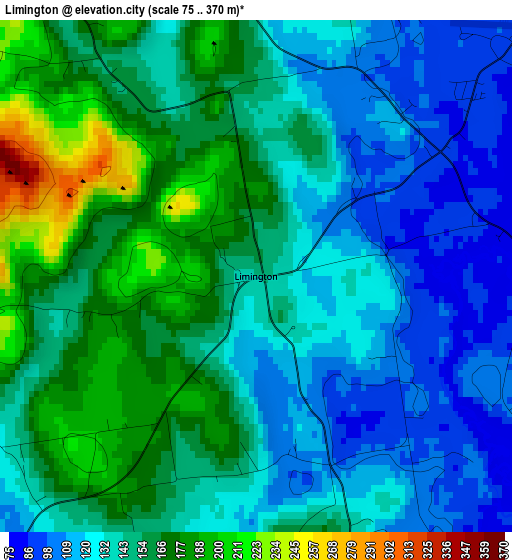 Limington elevation map