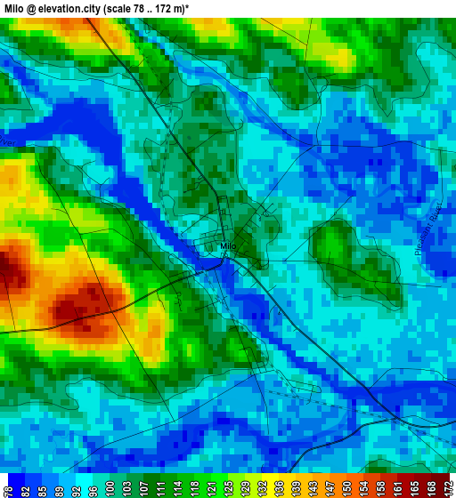 Milo elevation map