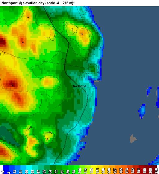 Northport elevation map