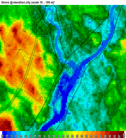 Orono elevation map