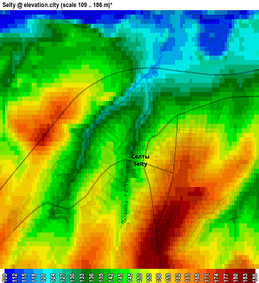 Selty elevation map