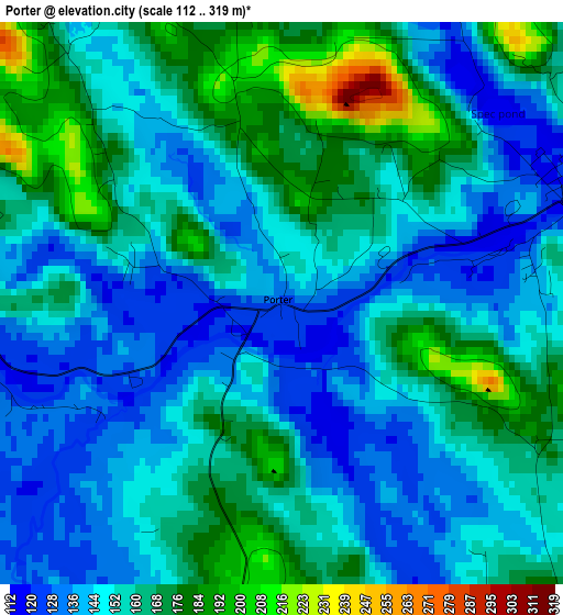 Porter elevation map