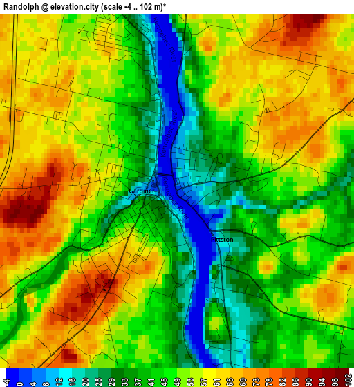 Randolph elevation map