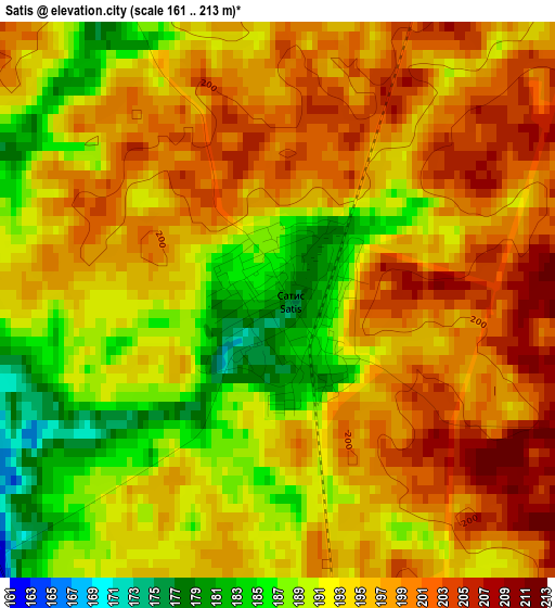 Satis elevation map