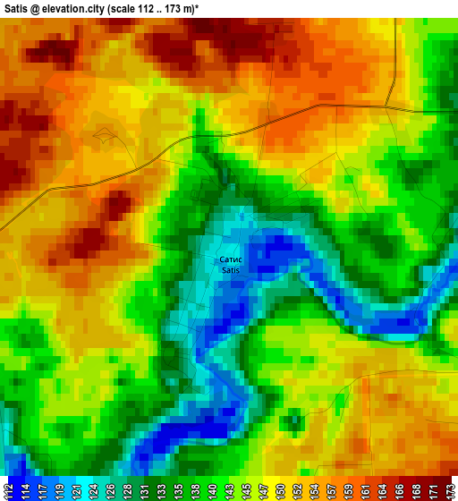 Satis elevation map