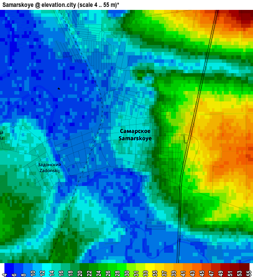 Samarskoye elevation map