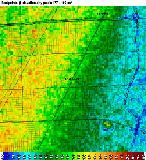 Eastpointe elevation map