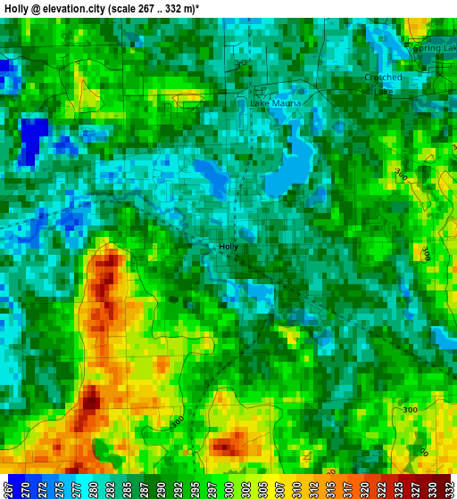 Holly elevation map