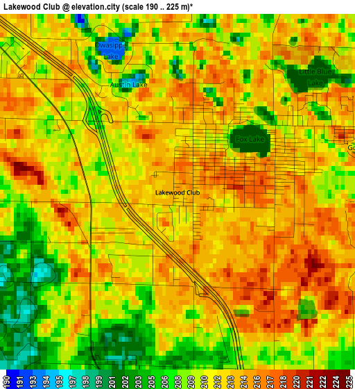 Lakewood Club elevation map