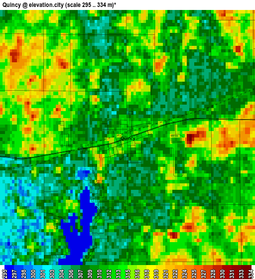 Quincy elevation map