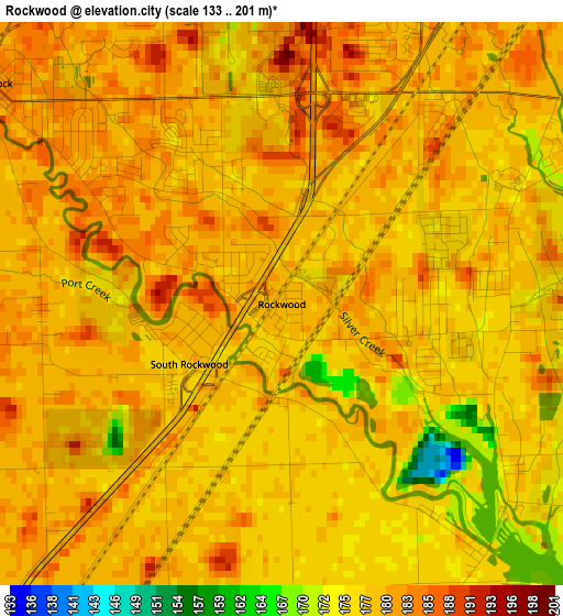 Rockwood elevation map