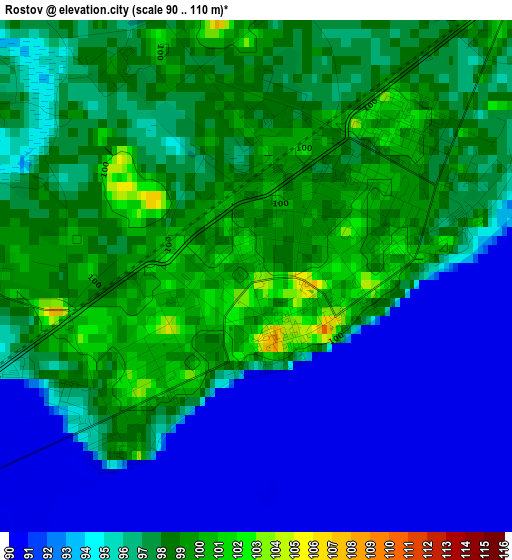 Rostov elevation map