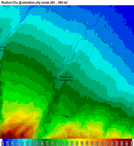 Roshni-Chu elevation map