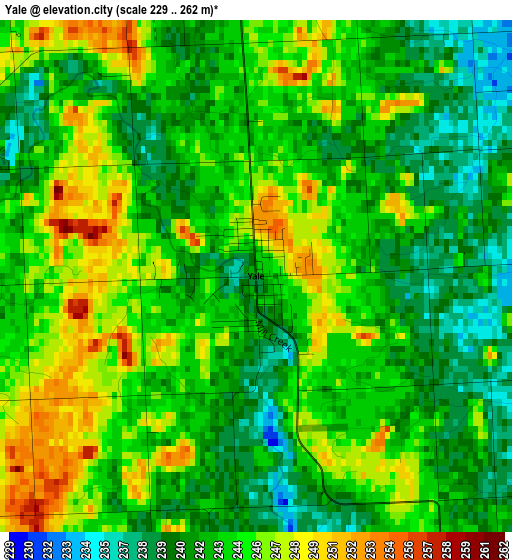 Yale elevation map