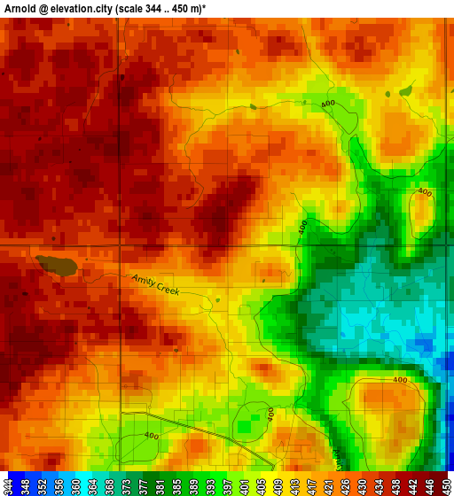 Arnold elevation map