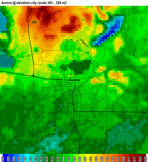 Aurora elevation map