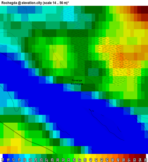 Rochegda elevation map