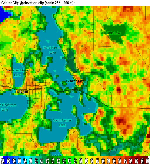 Center City elevation map