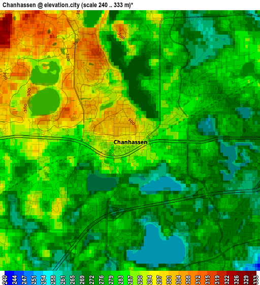 Chanhassen elevation map