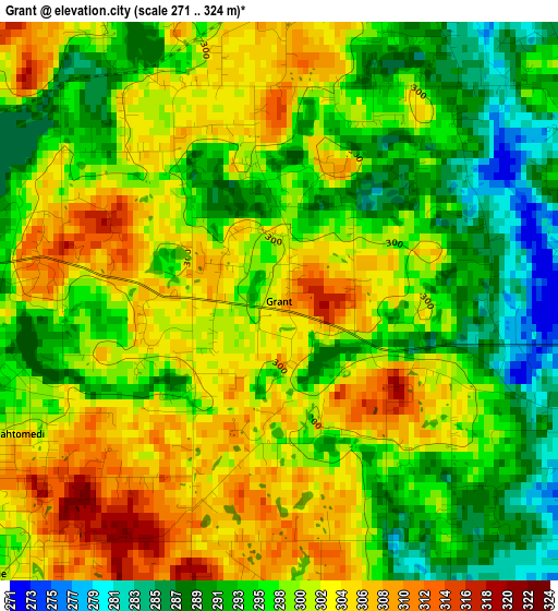 Grant elevation map