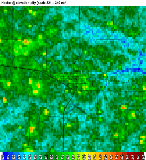 Hector elevation map