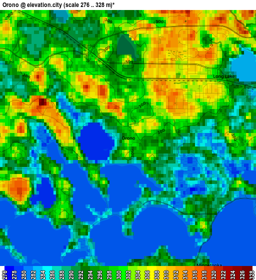 Orono elevation map