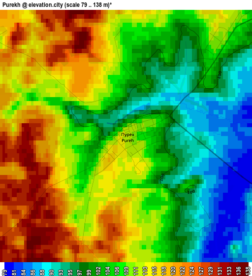 Purekh elevation map